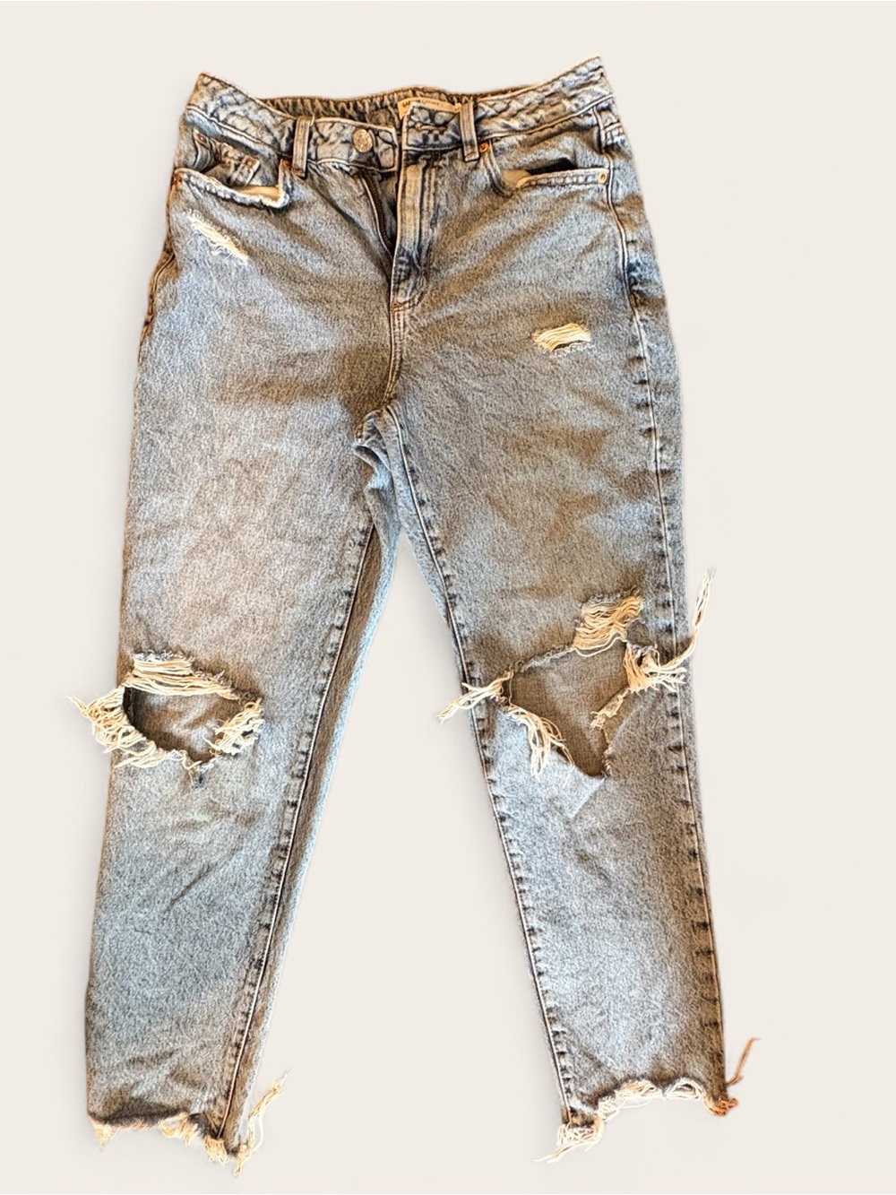 Garage Light Blue Distressed Boyfriend Jeans Size 28